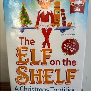 The Elf on the Shelf: A Christmas Tradition Book and girl elf  NEW